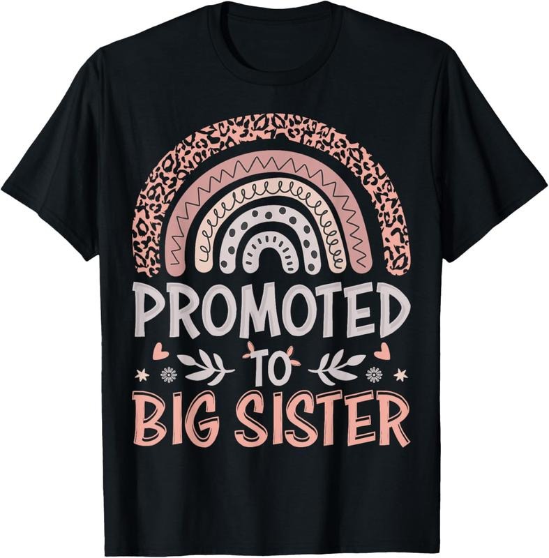 100% Cotton Promoted to Big Sister I am Going to be a Big Sister 2022 T-Shirt