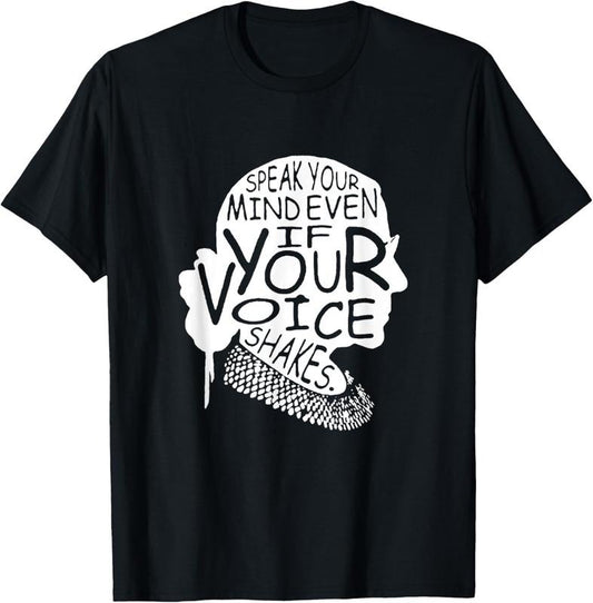 100% Cotton RBG Ruth Bader Ginsburg Feminist Political Gift T-Shirt