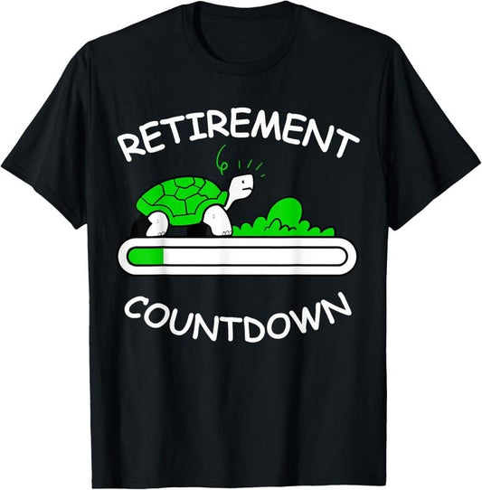 100% Cotton Retirement Countdown Slow Loading Counting Days To Retire T-Shirt
