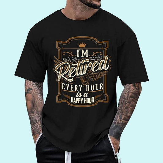 [100% Cotton Shirt] Retirement Gifts for Men Funny I_m Retired Unisex T-Shirt