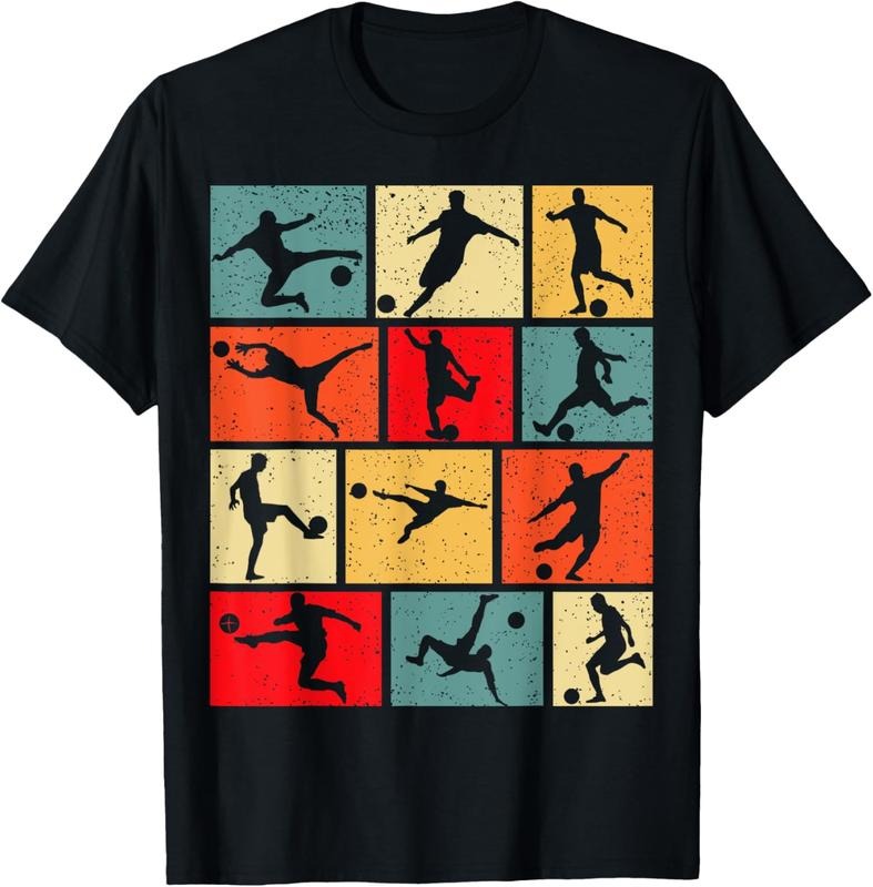 100% Cotton Soccer Boys  Men T-Shirt