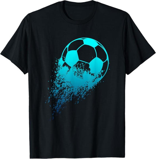 100% Cotton Soccer Player Sports Vintage Men Boys Soccer T-Shirt