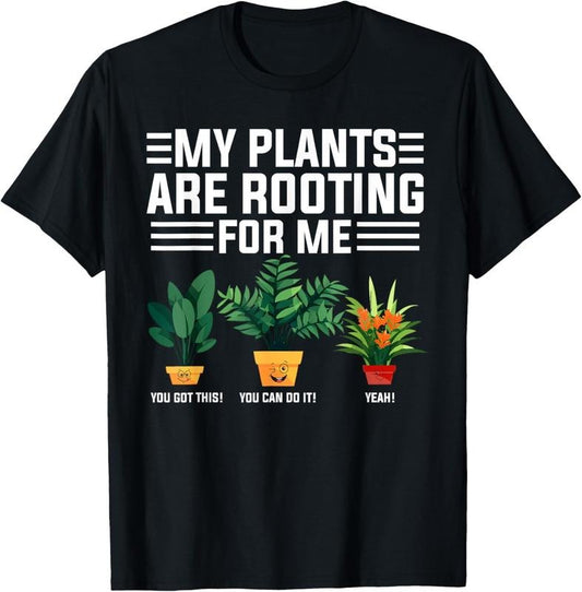 100% Cotton T-Shirt Funny Gardening Plants T-Shirt