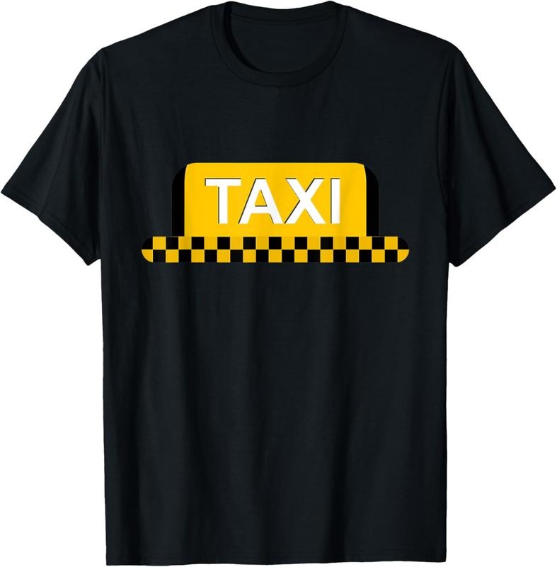 100% Cotton Taxicab Driver Halloween Costume Matching Group Mens Womens T-Shirt