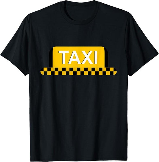 100% Cotton Taxicab Driver Halloween Costume Matching Group Mens Womens T-Shirt