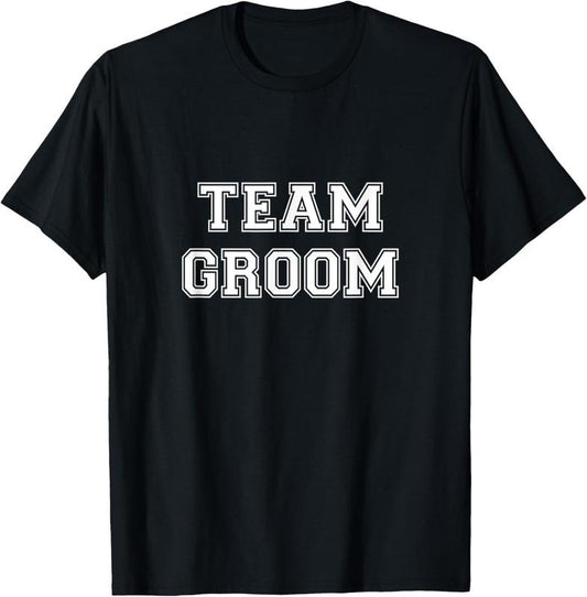 100% Cotton Team Groom Matching Bachelor Party Wedding T-Shirt