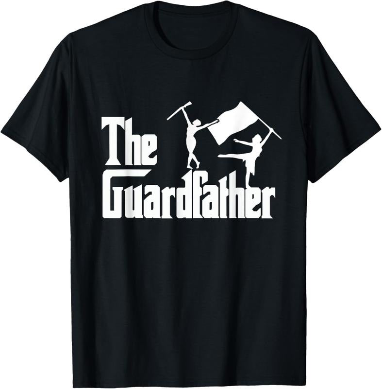 100% Cotton The Guardfather - Color Guard Dad T-Shirt