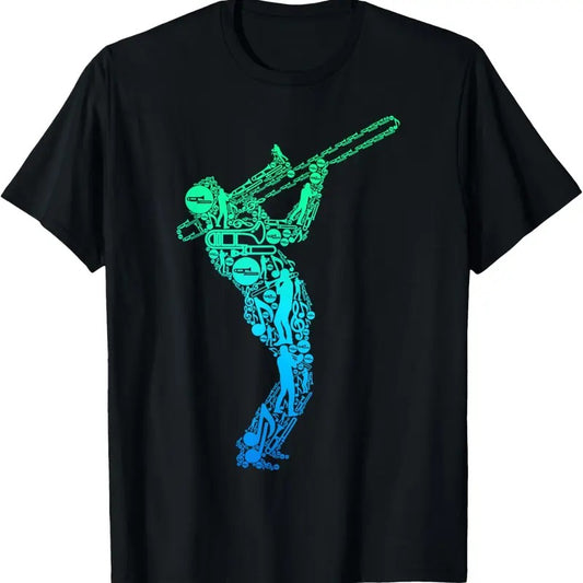 100% Cotton Trombone Trombonist Jazz Musician Men Boys T-Shirt