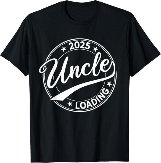 100% Cotton Uncle 2025 Loading Soon to be Uncle Est. 2025 T-Shirt
