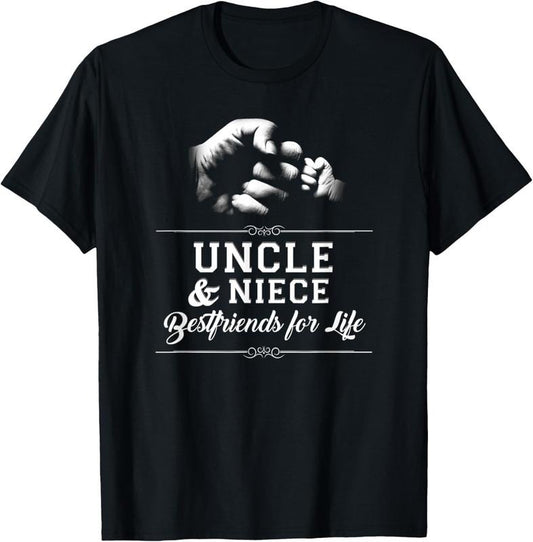 100% Cotton Uncle Niece Friends Fist Bump TShirt Avuncular Family Cool T T-Shirt