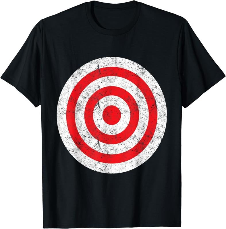 [100% Cotton]Vintage Bullseye Target Bulls Eye Funny Joke T-Shirt