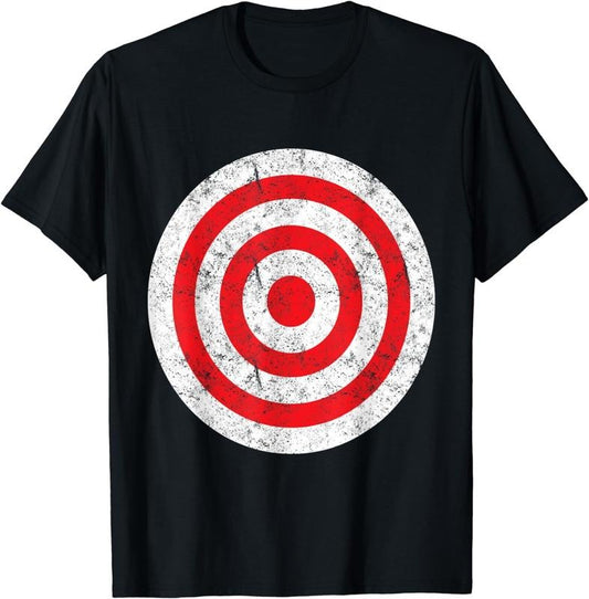 [100% Cotton]Vintage Bullseye Target Bulls Eye Funny Joke T-Shirt