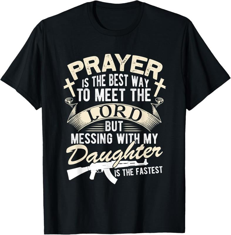 100% Cotton Vintage Prayer Is The Best Way To Meet The Lord T-Shirt