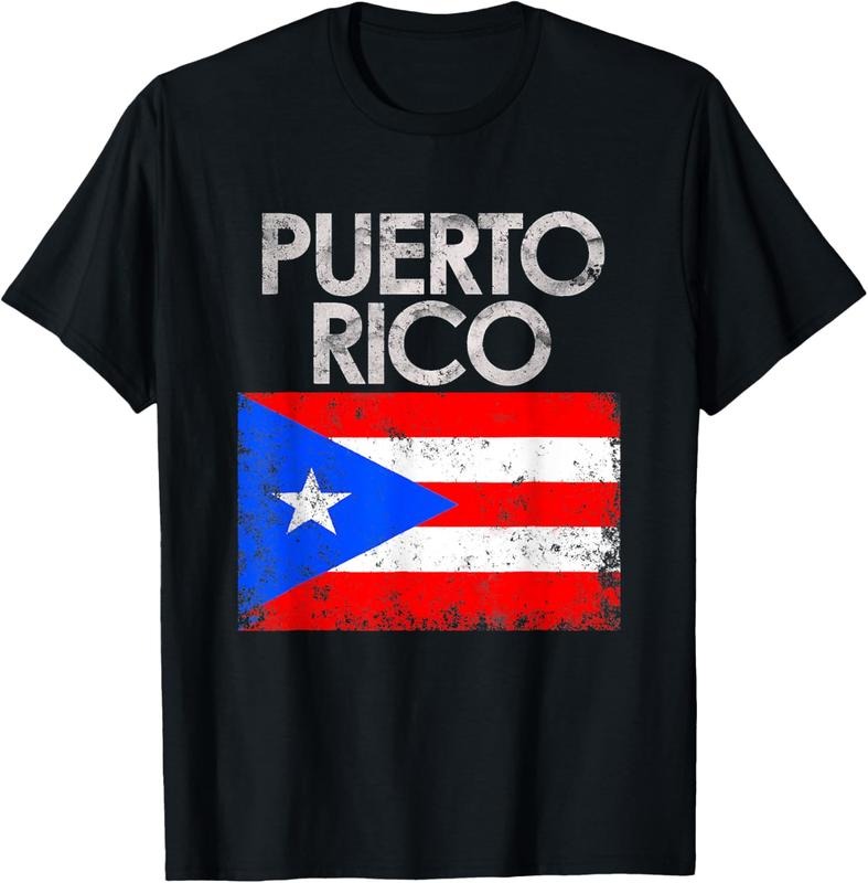 100% Cotton Vintage Puerto Rico Puerto Rican Flag Pride T-Shirt