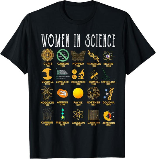 100% Cotton Women In Science T-Shirt