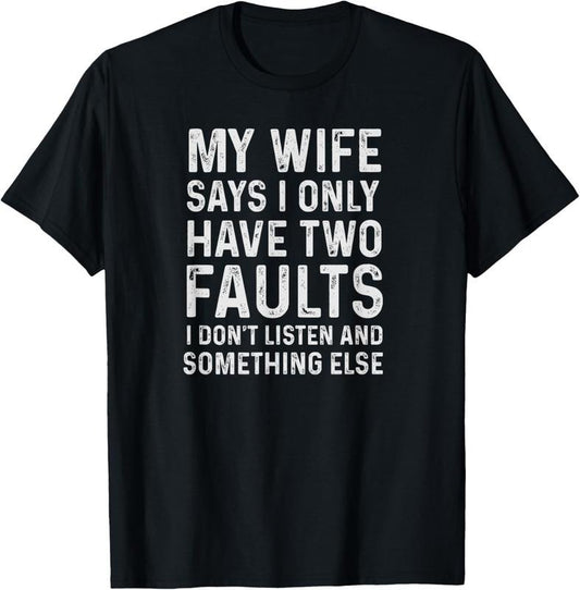 100% Cotton Xmas Gifts For Men That Have Everything Funny Husband Shirt T-Shirt
