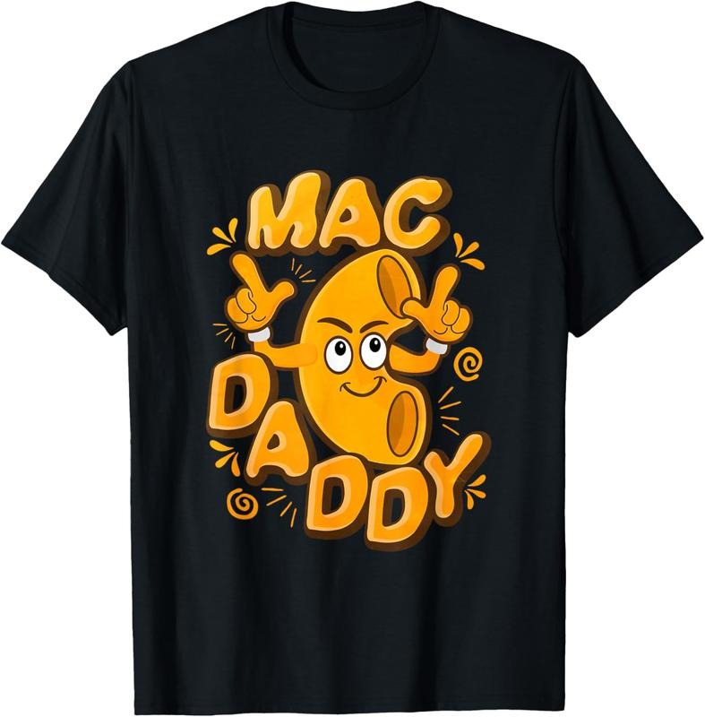 100% Cotton macaroni Daddy Outfit Funny macaroni N Cheese T-Shirt