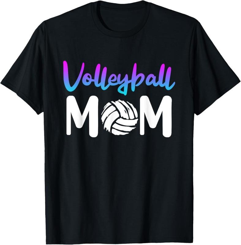 100% Cotton volleyball mom volleyball player mother women Damen T-Shirt