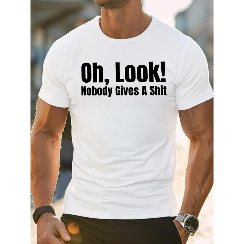 100% cotton T-shirt, 1 pc, 100% cotton T-shirt, sarcasm Expressing blunt indifference pure cotton men's T-shirt comfort fit Made in USA