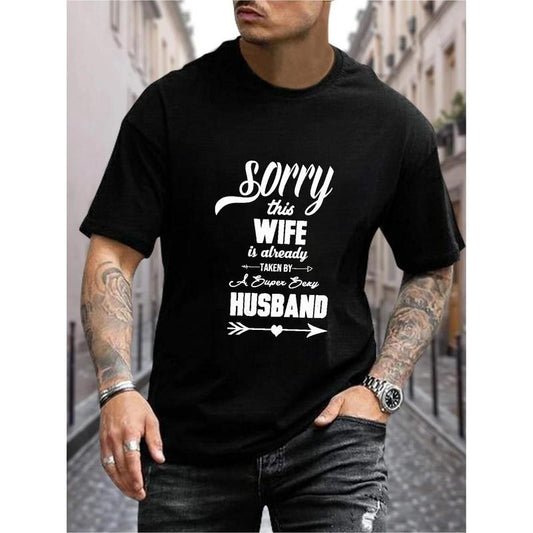 100% cotton T-shirt, personalized men's wear, funny quote print, men's outdoor casual top, comfort and fashion coexist made in usa