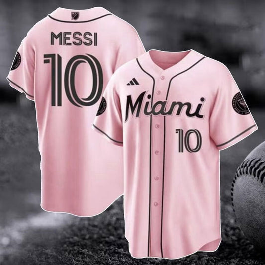 Lionel Messi 10 Baseball Jersey Miami Football Club 2023 Shirt Perfect Gift for Fans - Aopprinter