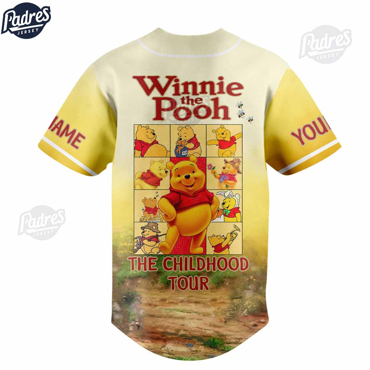 Disney Winnie The Pooh The Childhood Tour Custom Baseball Jersey - Bafud