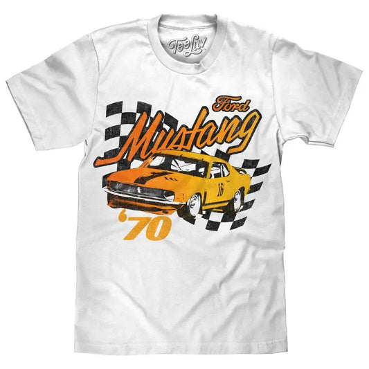 1970 Ford Mustang T-Shirt - White
