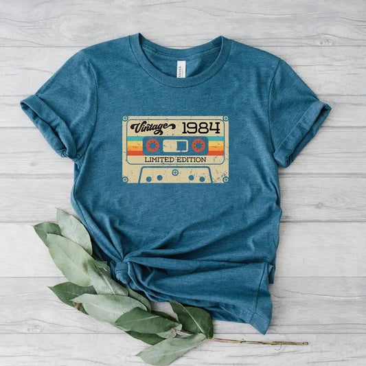 1984 Vintage Shirt, 1984 Birthday Shirt, 39th Birthday Gift, 39th Birthday Gift Shirt, 1984 Vintage Tee, 1984 Cassette Shirt, Unisex T-Shirt, Gifts For Him Her, Short Sleeve Tee Shirt, Gifts For Birthday