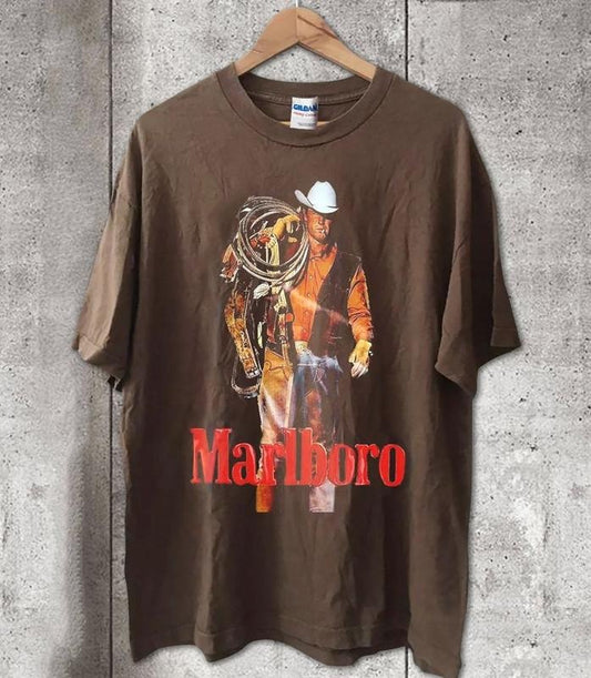 1990s Marlboro Cowboy Pocket T Shirt Horse, vintage Marlboro Cowboy vintage T-shirt, sweater and Hoodie