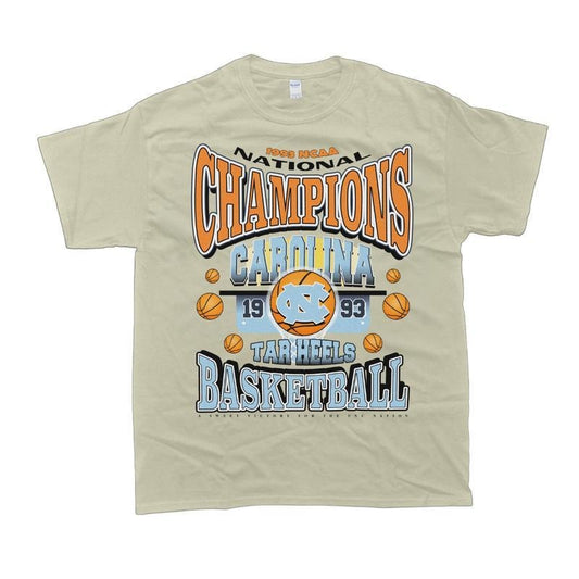 1993 Carolina Tar Heels Basketball Champions T-Shirt, Vintage NCAA Sports Tee, Retro College National Championship Shirt, Classic Menswear, Graphic Tee