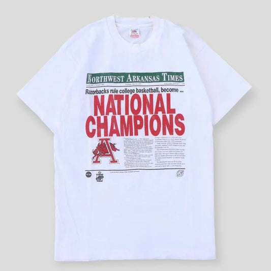 1994 North West Arkansas Times National Champions Tee Top Menswear