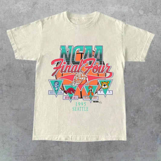 1995 NCAA Final Four Official Game Shirt, graphic vintage sports tees summer shirts for men, Gift for Her, Gift for Him, Gift for Friend