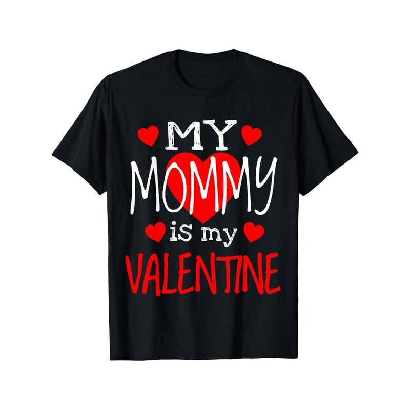 1pc Valentine'S Day Black T-Shirt, 100% Cotton Crew Neck Short Sleeve, Casual Printed Tee for Men Women, All-Season Comfort, S-XXXL made in usastyle{n002}2