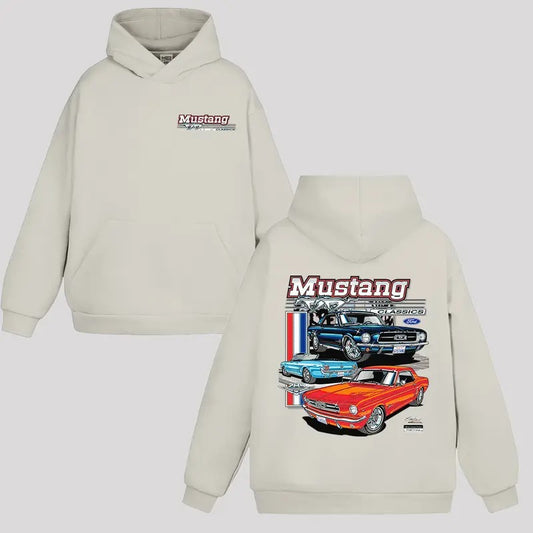 Ford Mustang Classics Hoodie 1964-1/2 1965 1966 1967 1968 289 Pony Car GT GTA Sweater Hoodie