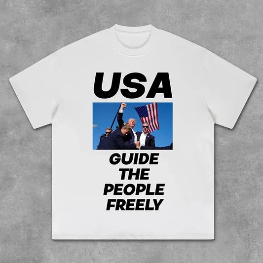 2 Side Sopula Trump Makes America Great Again T-Shirt