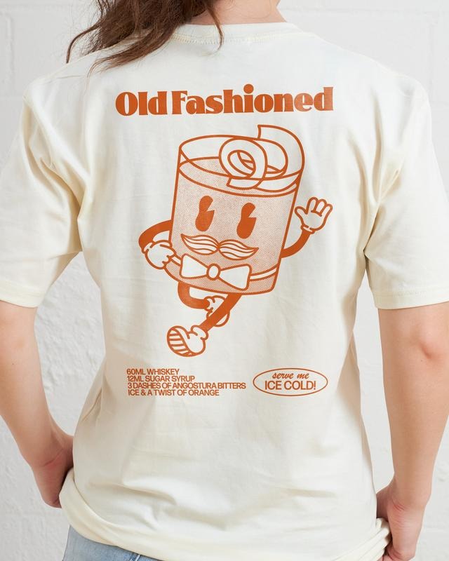 2 Sides OLD FASHIONED T-SHIRT, Men Summer Fashion Cotton, Cotton Menswear, S to 3XL Soft Top