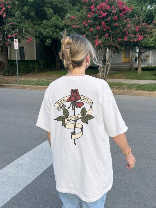 2 Slide Design, Run Little Mouse tshirt, Haunting Adeline Shirt, Dark Romance Merch, Smut Reader Tee, Book Lover Gift, bookish merch for her