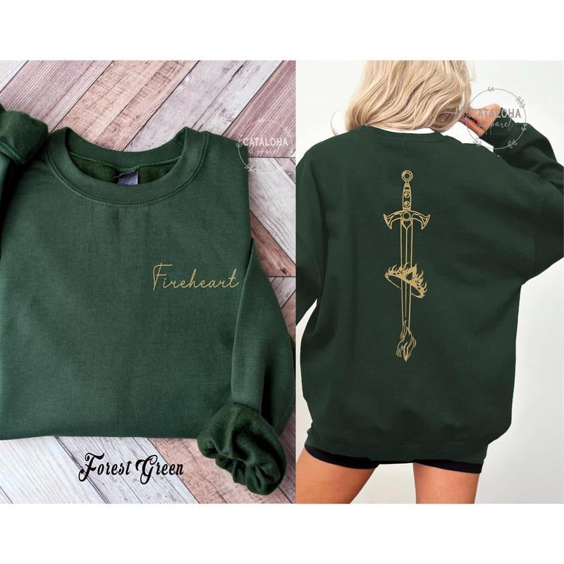 2 Slide, Fireheart sweatshirt, Fire Breathing Bitch Queen, from Now Until the Darkness Claims Us, TOG, Kingdom of Ash, Aelin, SJM, Aelin Fireheart