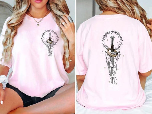 2 Slide, LOTR T-Shirt, Lord of the Rings, Dark Academia, Feminist, Gift For Book Lover, Alt Style, Literature, Booktok Tee, Fan Design, Fantasy Gift
