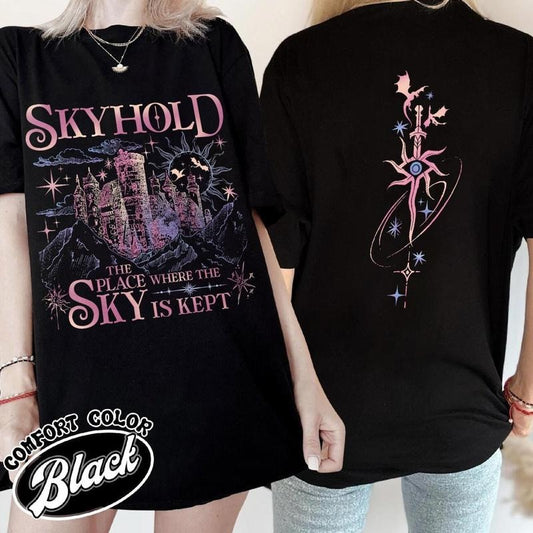 2 sided Skyhold Tee, Inquisition Absolution, Video Gaming Merch, Women's Video Game Gift,Game Lover Gift, Gaming Merch for