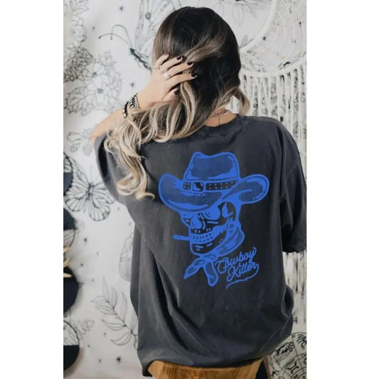 2 sides Cowboy Killer Shirt, Rodeo Shirt, Western Graphic Tee, Oversized Graphic  T-shirt, sweater and Hoodie cotton