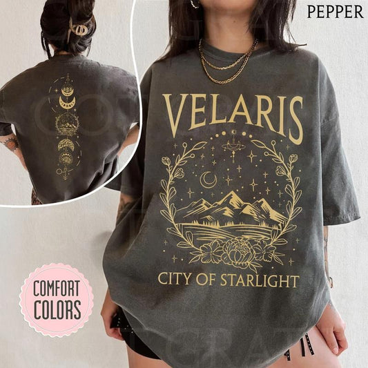 2 slide design, Velaris T-Shirt, ACOTAR shirt, acotar Merch, Night Court Shirt, City Of Starlight, Sarah J Mass House of Wind
