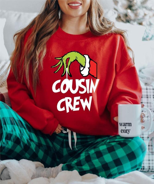 2023 Christmas Cousins Sweatshirt, Cousin Crew Hoodie, Matching Family Christmas Hoodie, Trendy Cousin Squad Holiday Sweatshirt, Family Gathering Gift Hoodie, Cousin Vacation Long Sleeve.