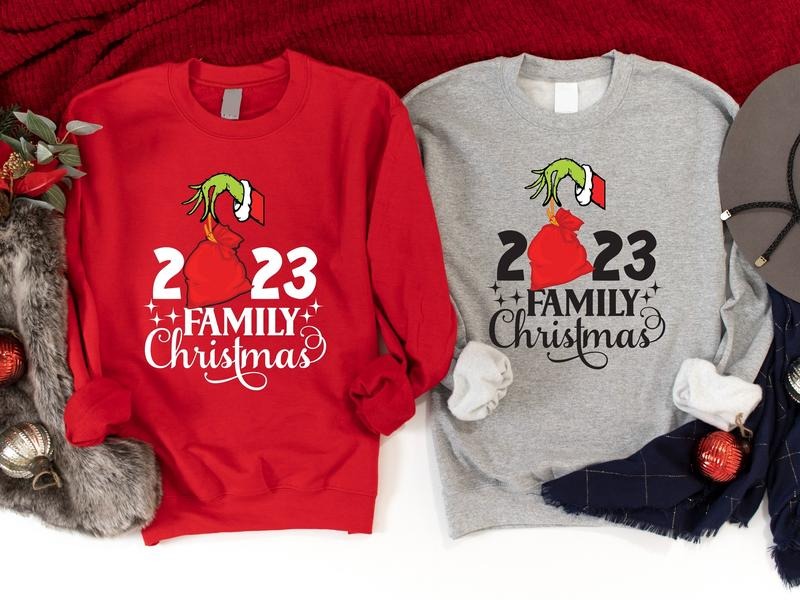 2023 Family Christmas Sweatshirt, Trendy Family Christmas Outfit, Cousin Crew Winter Holiday Hoodie, Family Gathering Xmas Gift Sweater.