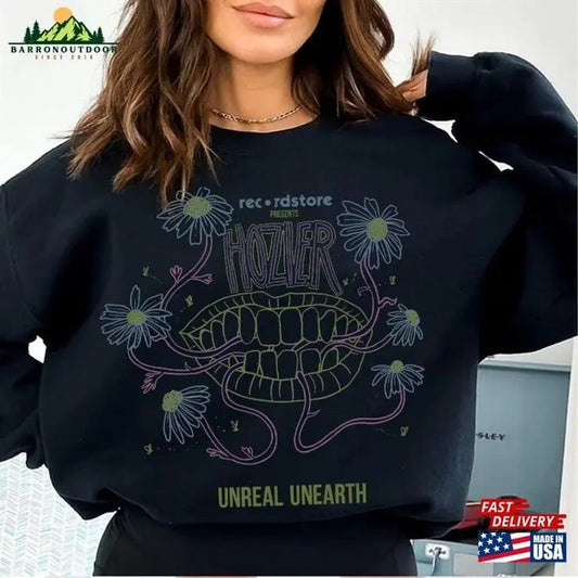 2023 Hozier Unreal Unearth Tour Sweatshirt - No Grave Can Hold My Body Down Music