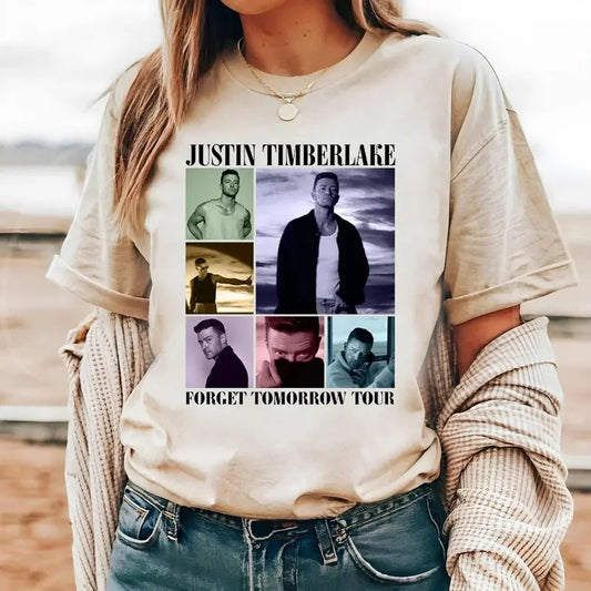 2024 Justin Timberlake Tour Shirt, Forget Tomorrow World Tour Shirt, Y2k Clothing, Unisex Short Sleeve Tee