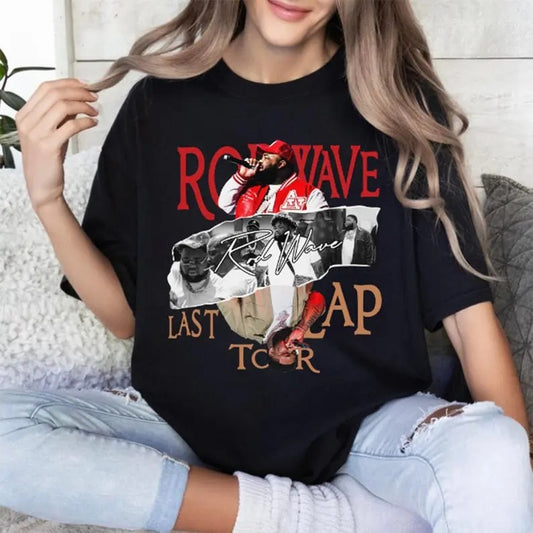 2024 Rod Wave T-Shirt, Rod Wave Last Lap Tour T-Shirt, Rod Wave Rapper, Last Lap Tour 2024 Tees