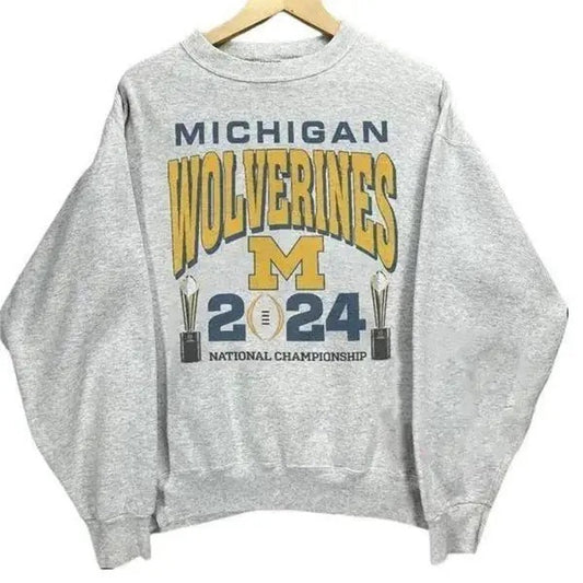 2024 University of Michigan Wolverines National Championship Football Sweatshirt, Football Gift Fans