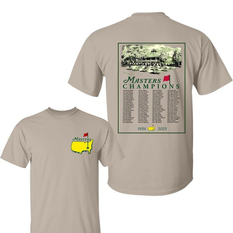 2025 Masters Tournament Augusta 91 Years 2 Sided Shirt, Golf Tournament Shirt, Masters Gollf Tee, Graphic Tee Gifts for Men, For Women
