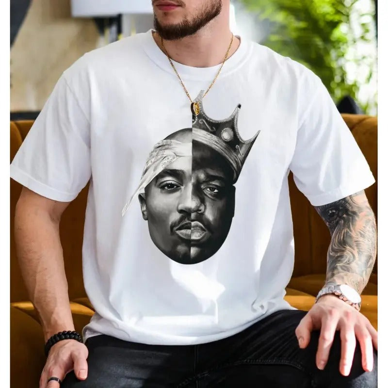 2pac And B.I.G. Legends Tee, Hip Hop Shirt, Rapper Old School Shirt, Gift For Hip Hop Lover, Unisex Short Sleeve Teestyle{n002}2